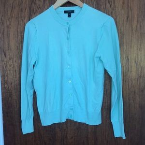 JCrew mint color cardigan in MINT condition